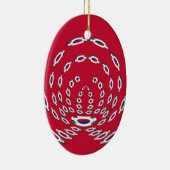 vlag Zuid-Korea Polka Dot Keramisch Ornament (Rechts)