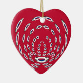 vlag Zuid-Korea Polka Dot Keramisch Ornament (Rechts)