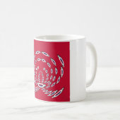 vlag Zuid-Korea Polka Dot Koffiemok (Voorkant rechts)