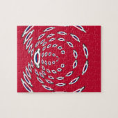 vlag Zuid-Korea Polka Dot Legpuzzel (Horizontaal)