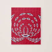 vlag Zuid-Korea Polka Dot Legpuzzel (Verticaal)