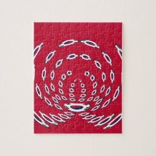 vlag Zuid-Korea Polka Dot Legpuzzel