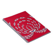 vlag Zuid-Korea Polka Dot Notitieboek (Rechterzijde)