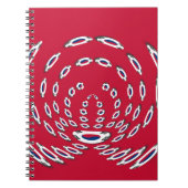 vlag Zuid-Korea Polka Dot Notitieboek (Voorkant)