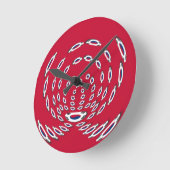 vlag Zuid-Korea Polka Dot Ronde Klok (Hoek)