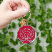 vlag Zuid-Korea Polka Dot Sleutelhanger (Hand)