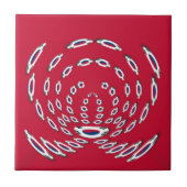 vlag Zuid-Korea Polka Dot Tegeltje (Voorkant)