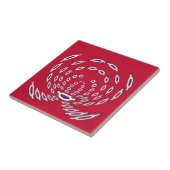 vlag Zuid-Korea Polka Dot Tegeltje (Zijkant)