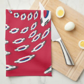 vlag Zuid-Korea Polka Dot Theedoek (Quarter Fold)