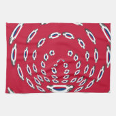 vlag Zuid-Korea Polka Dot Theedoek (Horizontaal)