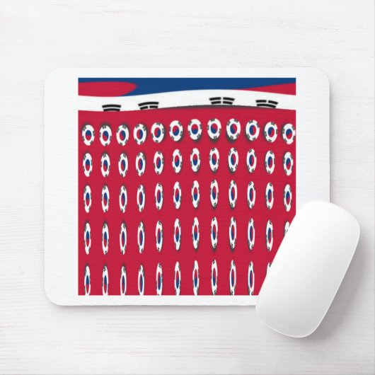 vlag Zuid-Korea PolkaDot Muismat (Met muis)