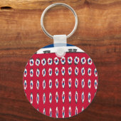 vlag Zuid-Korea PolkaDot Sleutelhanger (Voorkant)