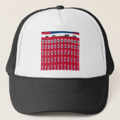 vlag Zuid-Korea PolkaDot Trucker Pet (Voorkant)