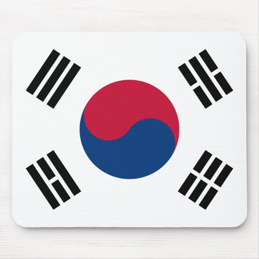 Vlag Zuid-Korea (Zuid-Korea) Muismat (Voorkant)