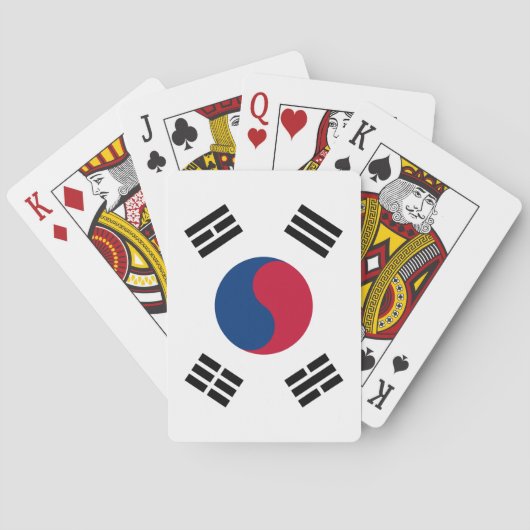 Vlag Zuid-Korea (Zuid-Korea) Pokerkaarten (Achterkant)