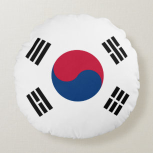 Vlag Zuid-Korea (Zuid-Korea) Rond Kussen