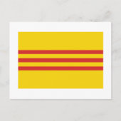 Vlag Zuid-Vietnam Briefkaart (Voorkant)
