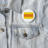 Vlag Zuid-Vietnam Ronde Button 5,7 Cm (In situ)