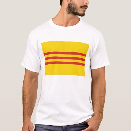 Vlag Zuid-Vietnam T-shirt (Voorkant)