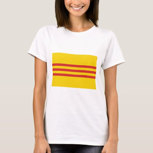 Vlag Zuid-Vietnam T-shirt (Voorkant)