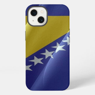 Vlag zwaaien van Bosnië en Herzegovina - iPhone 13 Hoesje