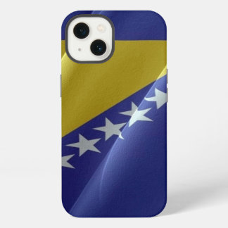 Vlag zwaaien van Bosnië en Herzegovina - iPhone 13 Hoesje