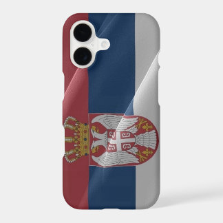 Vlag zwaaien van Servië -