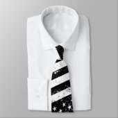 Vlag, zwart en wit, VS Stropdas (Gebonden)