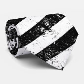 Vlag, zwart en wit, VS Stropdas (Opgerold)