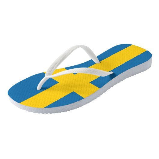 Vlag Zweden Teenslippers (Schuin)