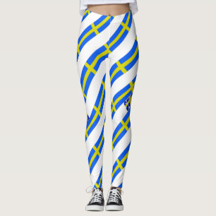 vlag Zweedse strepen Leggings