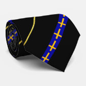 vlag Zweedse strepen Stropdas (Opgerold)