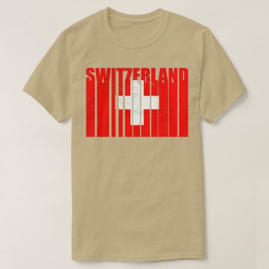 Vlag Zwitserland1 T-shirt (Design voorkant)