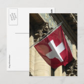 vlag zwitserland briefkaart (Voorkant / Achterkant)