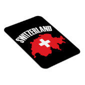 Vlag Zwitserland-plattegrond Magneet (Rechterzijde)