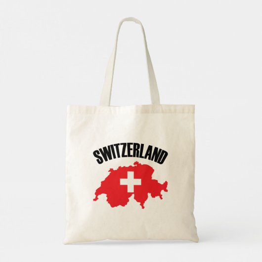 Vlag Zwitserland-plattegrond Tote Bag (Achterkant)