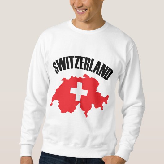 Vlag Zwitserland-plattegrond Trui (Voorkant)