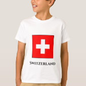 Vlag Zwitserland (Zwitserland) T-shirt (Voorkant)