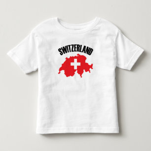 Vlag Zwitserse plattegrond Kinder Shirts