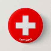 Vlagencharmeringspatriottiek in Zwitserland Ronde Button 5,7 Cm (Voorkant)