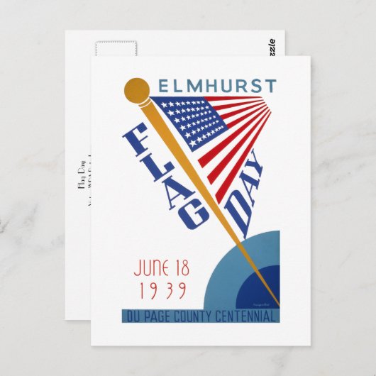 Vlagendag Briefkaart (Voorkant / Achterkant)