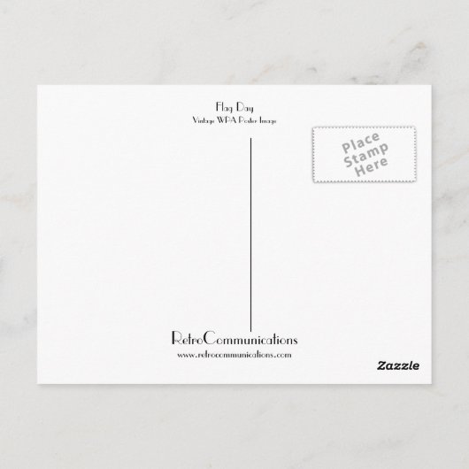 Vlagendag Briefkaart (Achterkant)