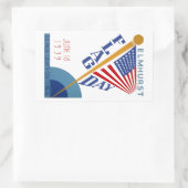 Vlagendag Rechthoekige Sticker (Tas)