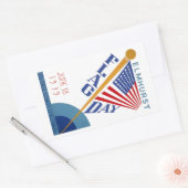 Vlagendag Rechthoekige Sticker (Envelop)