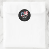 Vlagendag Ronde Sticker (Tas)