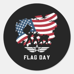Vlagendag Ronde Sticker