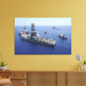 Vlagende vluchtuitvoeringen uitgevoerd door het dr canvas afdruk (Insitu (Woonkamer))