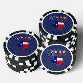Vlagenkaart met Texas Poker Chips (Opstapeling)