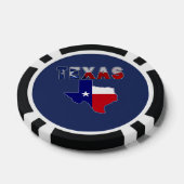 Vlagenkaart met Texas Poker Chips (Enkel)