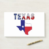 Vlagenkaart met Texas Post-it® Notes (Op bureau)